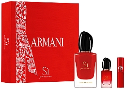 Духи, Парфюмерия, косметика Giorgio Armani Si Passione - Набор (edp/50ml + edp/mini/7ml + lipstick/1.5ml)