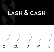 Накладные ресницы "Lash&Cash Black", L 0.07 (12), 28 линий - Sculptor — фото N2