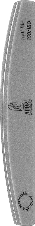 Баф для ногтей, полукруг, 150/180 - Adore Professional Nail File — фото N1