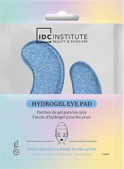 Гідрогелеві патчі під очі з блискітками - IDC Institute Glitter Hydrogel Eye Pad Blue — фото N1