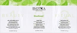Набір - Byothea Face Care Radian C Beauty Ritual Set (gel/3ml + ser/3ml + emuls/3ml) — фото N1