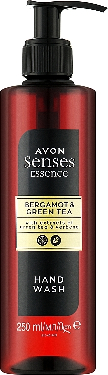 Жидкое мыло для рук "Бергамот и зеленый чай" - Avon Senses Essence Bergamot & Green Tea Hand Wash  — фото N1