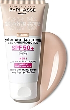 Духи, Парфюмерия, косметика Тонирующий антивозрастной крем - Byphasse Tinted Anti-Aging Cream SPF50