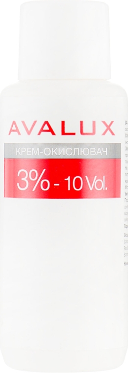 Крем-окислювач для волосся - Avalux 3% 10vol — фото N1