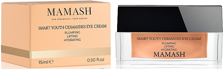 Розумний ліфтинг-крем з керамідами довкола очей - Mamash Smart Youth Ceramides Eye Cream — фото N2