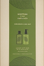 Набор - Scottish Fine Soaps Coriander & Lime Leaf Luxury Gift Duo (sh/gel/300ml + lot/300ml) — фото N1