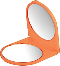 Косметическое карманное зеркальце 14х6 см, оранжевое - Titania  — фото N2