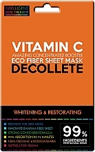 Парфумерія, косметика Експрес-маска для зони декольте - Beauty Face IST Whitening & Restorating Decolette Mask Vitamin C