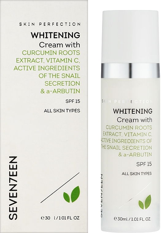 Отбеливающий крем для лица - Seven7een Skin Perfection Whitening Cream SPF 15 — фото N2