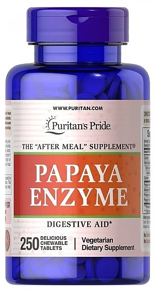 Харчова добавка "Фермент папаї" - Puritan's Pride Papaya Enzyme — фото N1