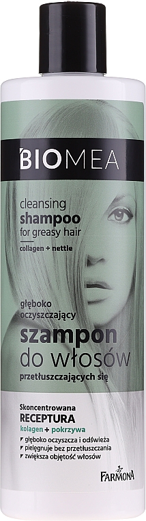 Очищающий шампунь для жирных волос - Farmona Biomea Cleansing Shampoo — фото N1