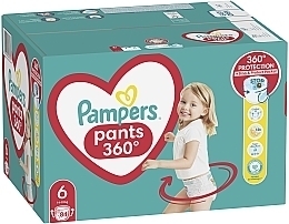 Подгузники-трусики Pants, размер 6, 15+ кг, 84шт - Pampers — фото N3