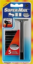 Чоловічий станок для гоління + 5 картриджів - Super-Max SII Blade Shaving System — фото N1