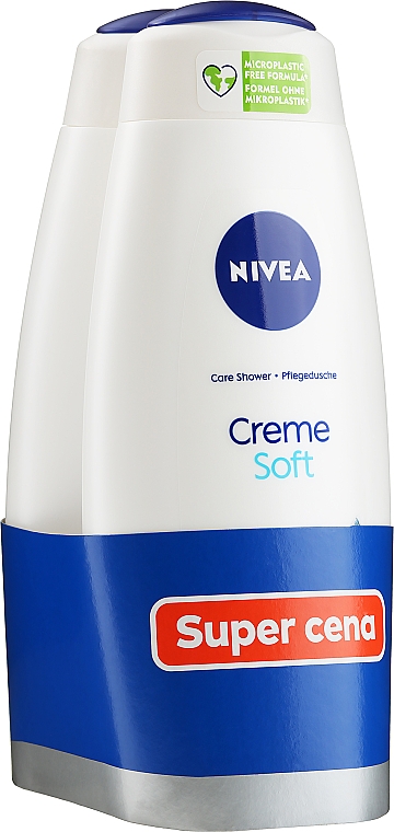 Набір - NIVEA Creme Soft (sh/gel/2x500ml) — фото N1