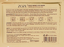 Гідрогелеві патчі із золотом і колагеном - Zozu Gold Moist Eye Mask — фото N2