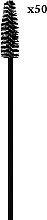 Щеточки для ресниц, 50 шт., черные - Lewer — фото N1