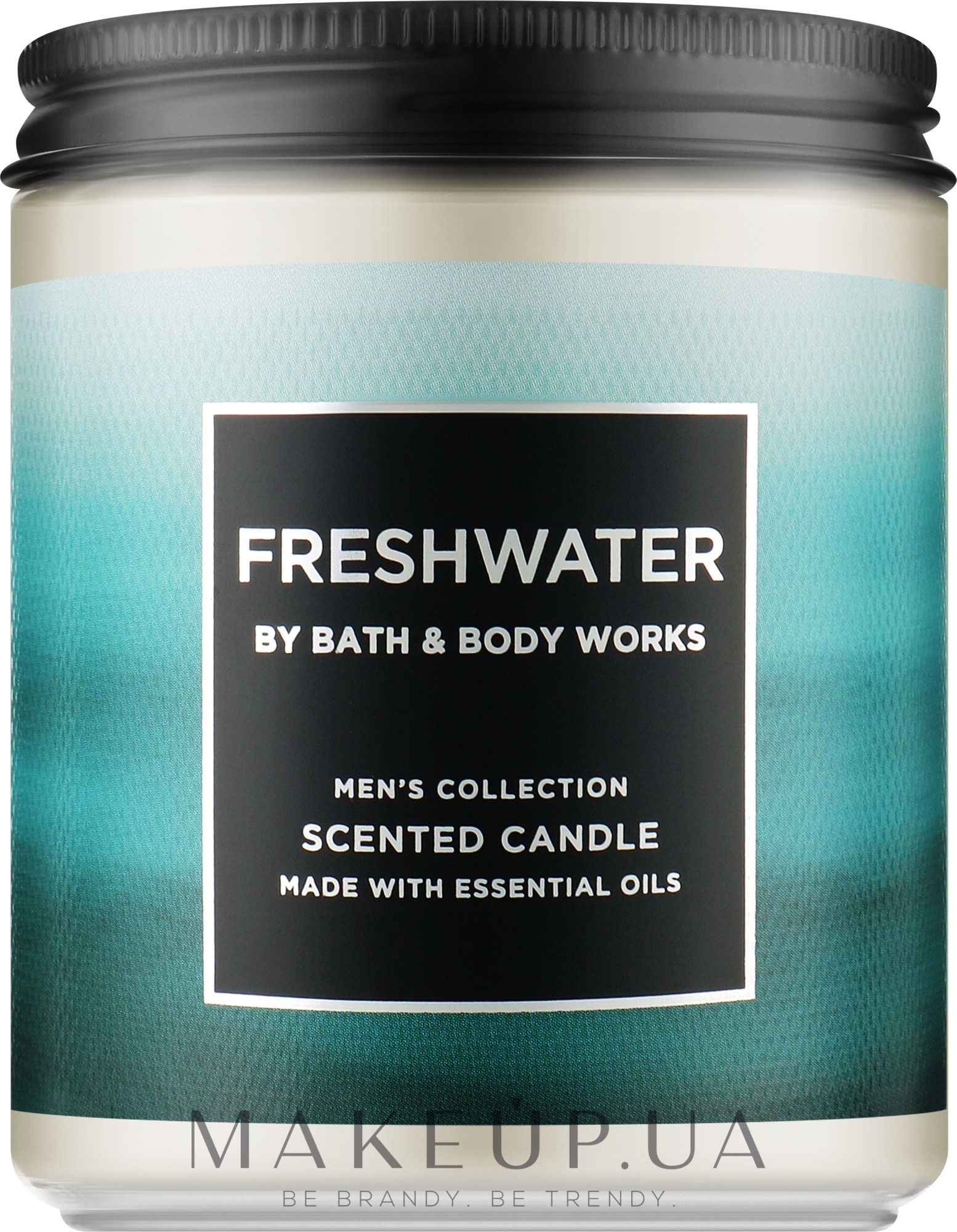 Аромасвічка - Bath And Body Works Freshwater Single Wick Candle — фото 198g