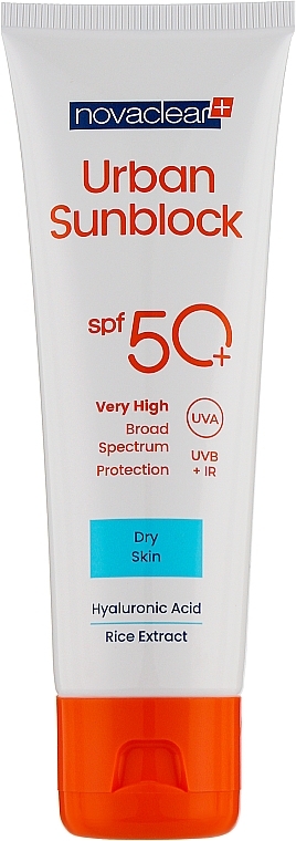 Солнцезащитный крем для сухой кожи лица - Novaclear Urban Sunblock Protective Cream SPF50 — фото N1