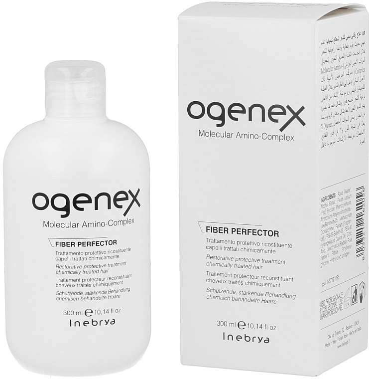 Система відновлення і захисту волосся під час хімічних процедур - Inebrya Ogenex Fiber Perfector — фото N2
