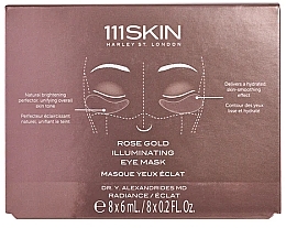 Маска для кожи вокруг глаз - 111SKIN Rose Gold Illuminating Eye Mask Box — фото N1