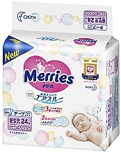 Підгузки для новонароджених NB (0-5 кг), 24 шт. - Merries — фото N2