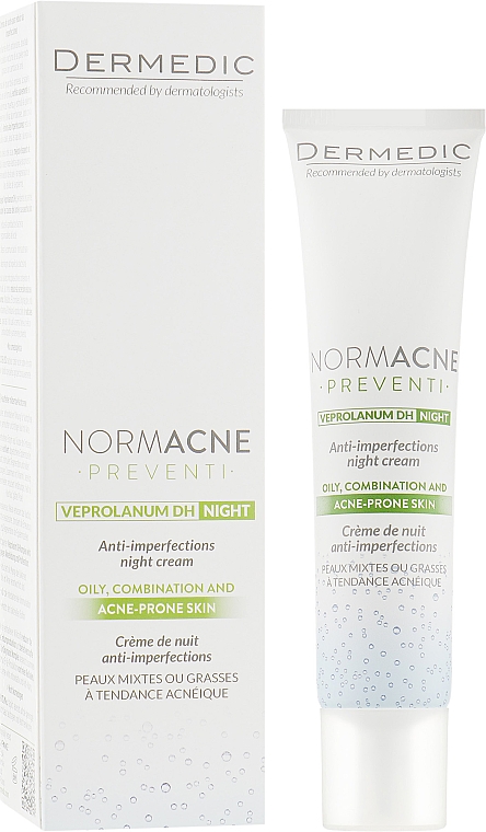 Ночной крем для устранения недостатков - Dermedic Normacne Preventi Anti-Imperfections Night Cream