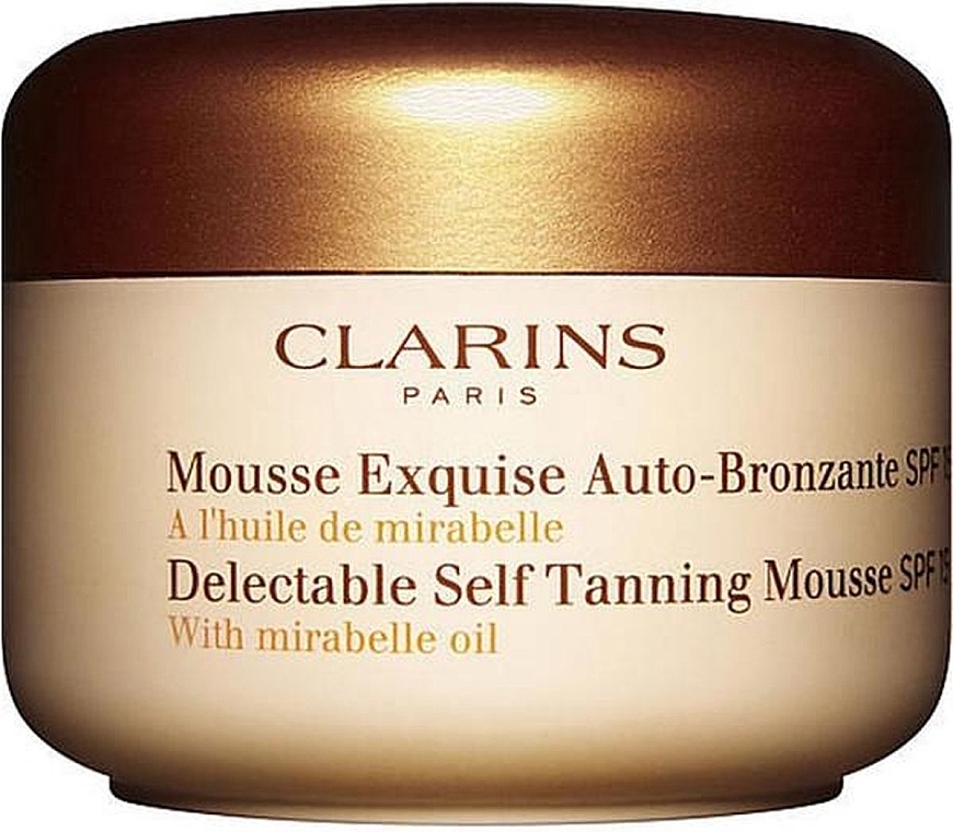 Мус для штучної засмаги обличчята тіла - Clarins Mousse Exquise Auto-Bronzante