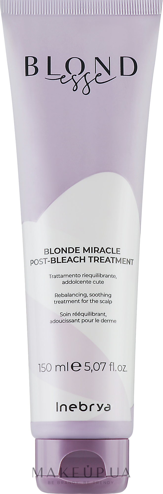 Крем-уход лечение после осветления волос - Inebrya Blondesse Blonde Miracle Post-Bleach Treatment  — фото 150ml