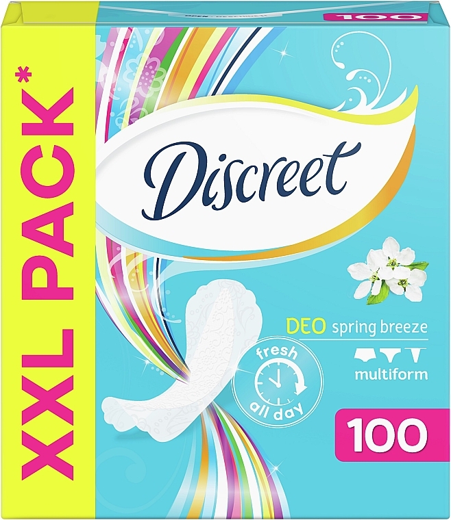 Ежедневные гигиенические прокладки Deo Spring Breeze, 100 шт - Discreet — фото N2