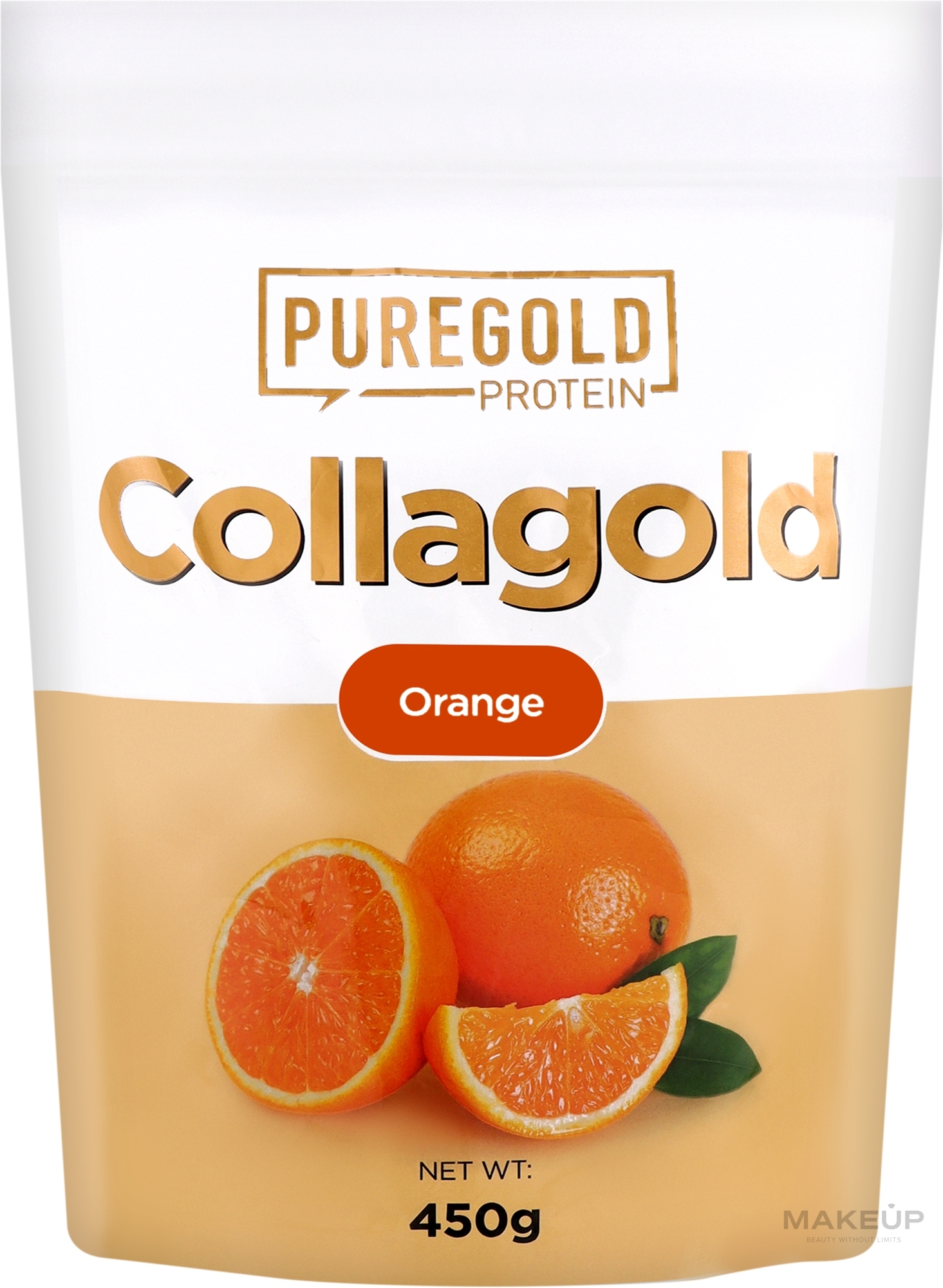 Коллаген с гиалуроновой кислотой, витамином С и цинком, апельсин - PureGold CollaGold Orange Juice — фото 450g