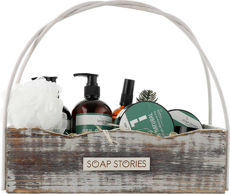 Набор мужской "Green", 7 продуктов - Soap Stories  — фото N1