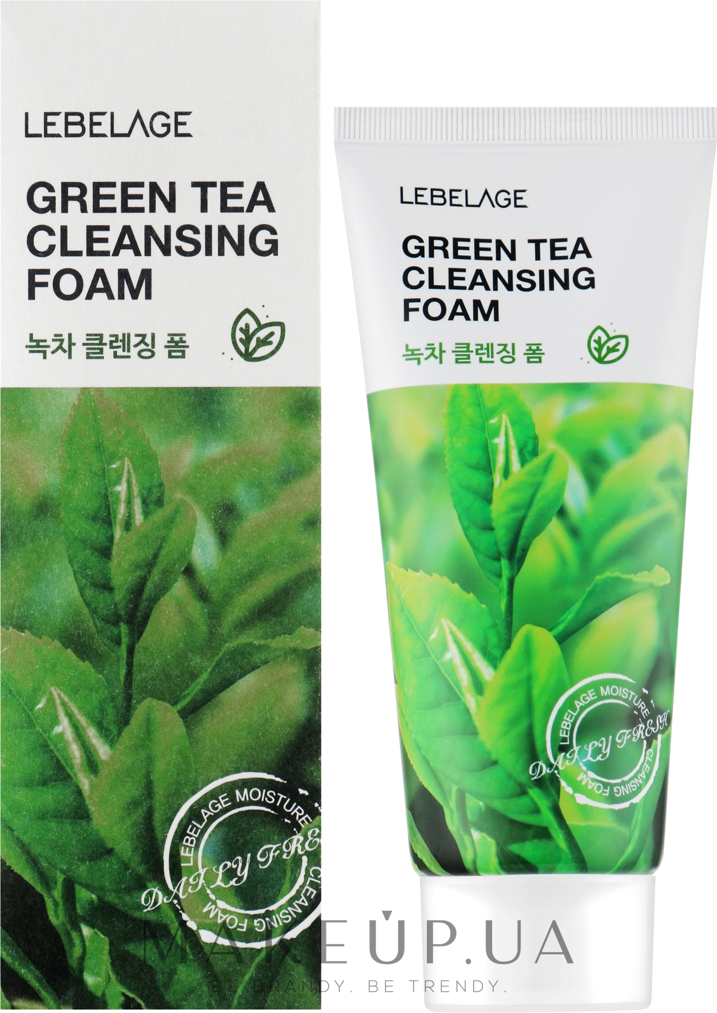 Очищувальна пінка для обличчя із зеленим чаєм - Lebelage Green Tea Cleansing Foam — фото 100ml