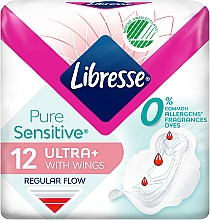 Гигиенические прокладки, нормал, 12 шт. - Libresse Pure Sensitive Ultra — фото N1