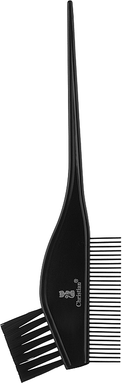 Кисть для окрашивания волос, с гребешком, CTB-40, черная - Christian — фото N1