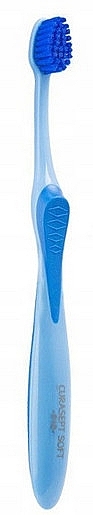 Зубная щетка "Extra Soft 0.12" мягкая, сине-голубая - Curaprox Curasept Toothbrush — фото N1
