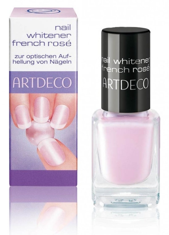 Рожевий лак для оптичного освітлення нігтів - Artdeco Nail Whitener French Rose