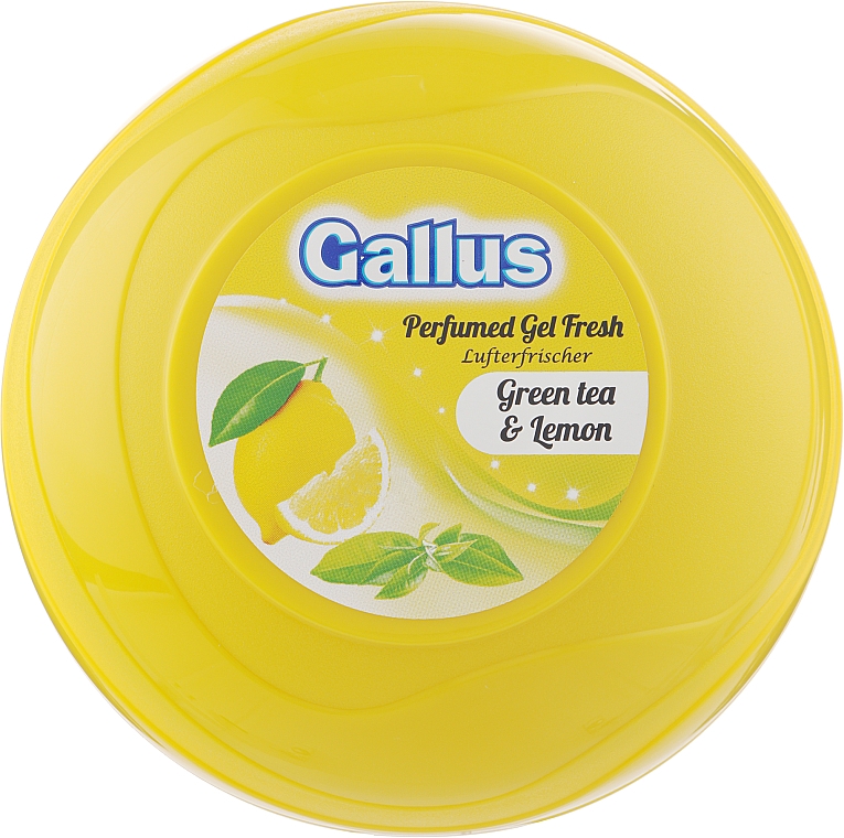 Гелевый освежитель воздуха "Зеленый чай и лимон" - Gallus Perfumed Gel Fresh Green Tea & Lemon — фото N1
