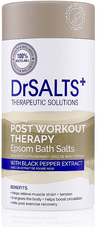 Сіль для ванни - Dr Salts + Post Workout Therapy Magnesium Bath Salts — фото N1