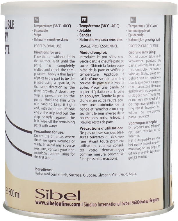 Цукрова паста для депіляції - Sibel Epil Hair Pro Hydrosoluble Sugar Paste — фото N2