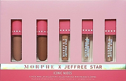 Духи, Парфюмерия, косметика Набор - Morphe & Jeffree Star Iconic Nudes 5-piece Mini Lip Collection (5x2ml)