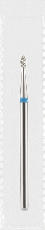Фреза алмазна синя "Оливка", діаметр 1,6 мм, довжина 3 мм - Divia DF005-16-B — фото N1