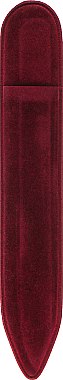 Пилочка кришталева у чохлі зі шкіри 99-1352, 135 мм, червоно-біла - SPL — фото N2