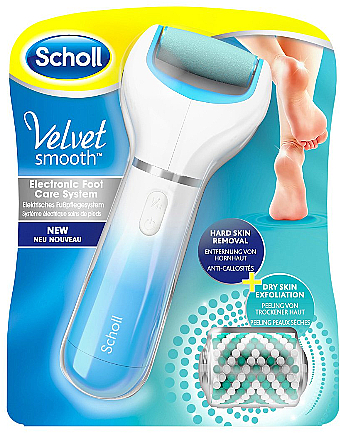 Электрическая пилка, голубая - Scholl Velvet Smooth — фото N1