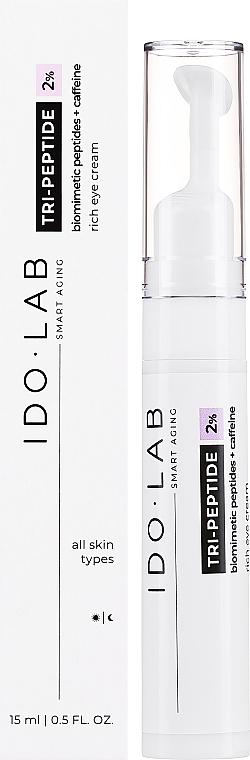 Крем для шкіри навколо очей - Idolab Tri-Peptide 2% Rich Eye Cream — фото N1