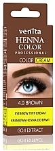 Venita Professional Henna Color Cream Eyebrow Tint Cream Goji Extract - Крем-фарба для фарбування брів з хною — фото N11