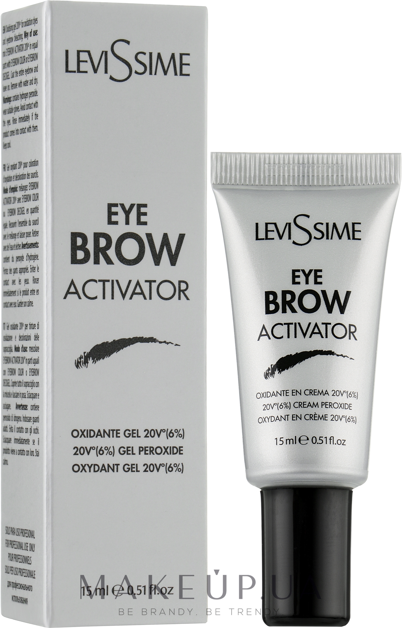 Окислитель краски для бровей 6% - LeviSsime Eyebrow Activator — фото 15ml