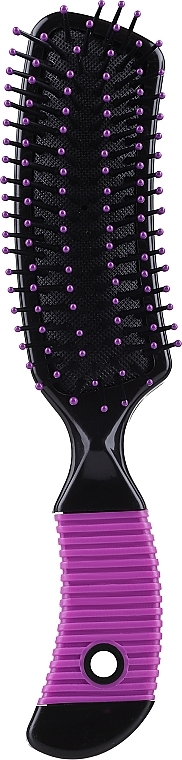 Щетка для волос, 21 см, фиолетовая с черным - Ampli — фото N1