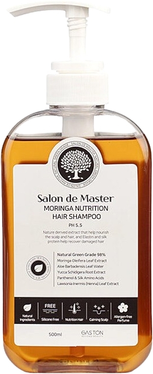 Шампунь - Gaston Moringa Extra Nutrition Hair Shampoo — фото N1