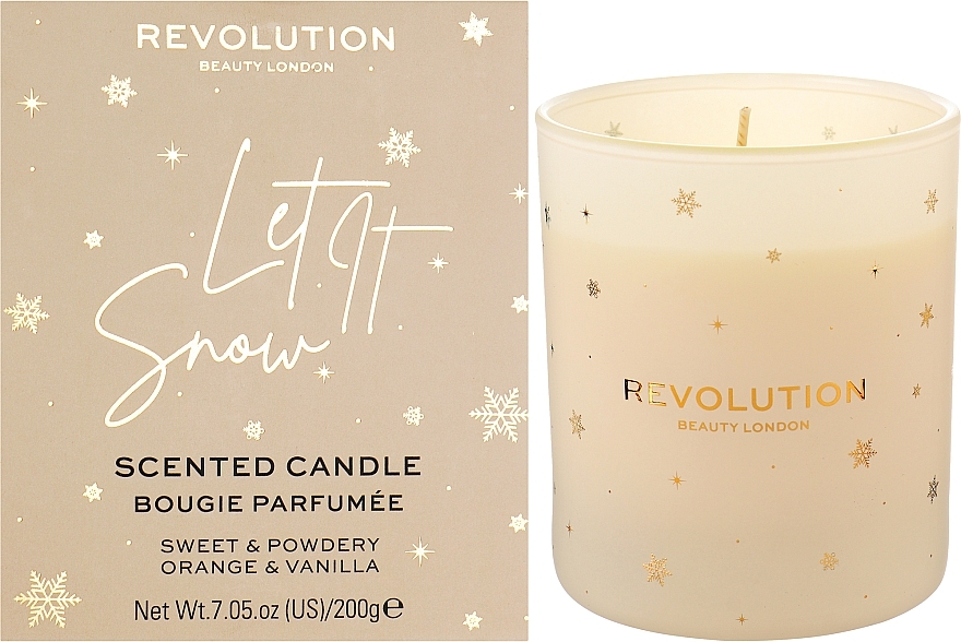Ароматична свічка - Makeup Revolution Home Let It Snow Scented Candle — фото N2