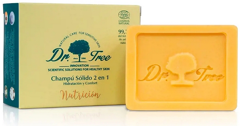 Живильний твердий шампунь - Dr. Tree Eco Nutrition Shampoo 2 in 1 — фото N1